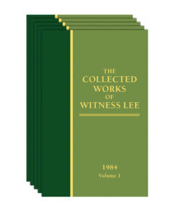 Collected Works of Witness Lee, The (1984) Vol. 1 - 5