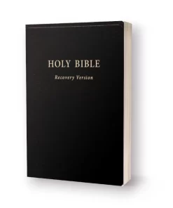 Holy Bible Recovery Version (With footnotes, Black, Hardbound, 10" x 7 1/8")